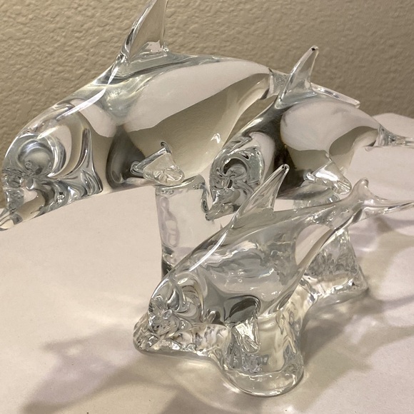 MURANO DOLFIN SCULPTURE LARGE HEAVY ZERO FLAWS GORGEOUS - Picture 13 of 15